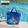 Große Strandtasche aus Mesh mit hoher Kapazität für Spielzeug und Badebekleidung – Multifunktionale Reisehandtasche