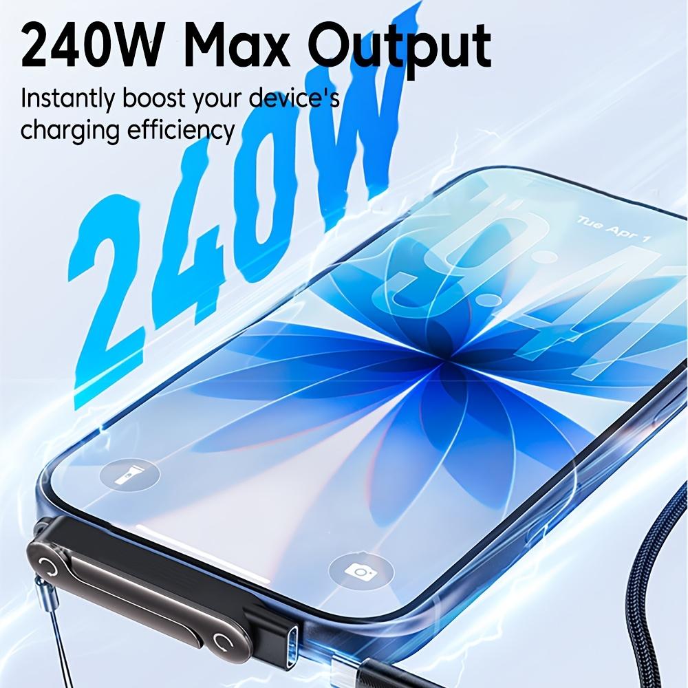 240W Mount Adapter, Type-C To Type-C Foldable Mount OTG Adapter, USB 2.0 Data Transfer, 240W Fast Charging Mount Adapter