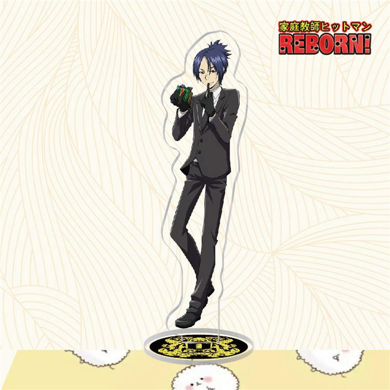 Anime Hitman Reborn Cosplay Akrilik Standı Modeli Plaka Gokudera Hayato Sawada Tsunayoshi Hibari Kyoya Ayakta Burcu Anahtarlık