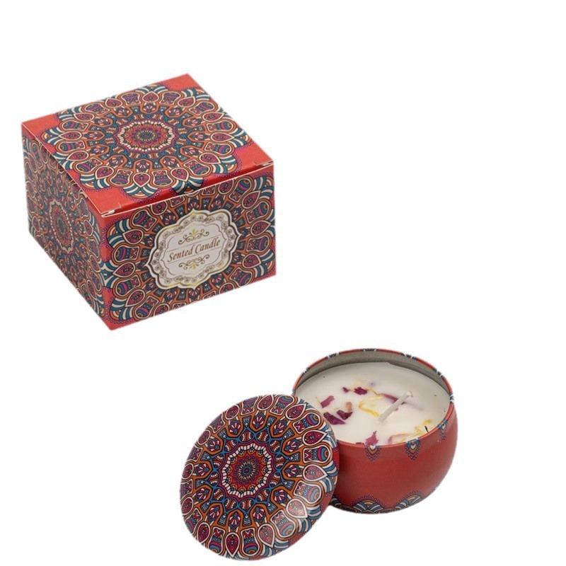 1pc Dried Flower Smokeless Scented Candle, Soft and Long-Lasting Fragrance for Bedroom, Perfect as a Gift