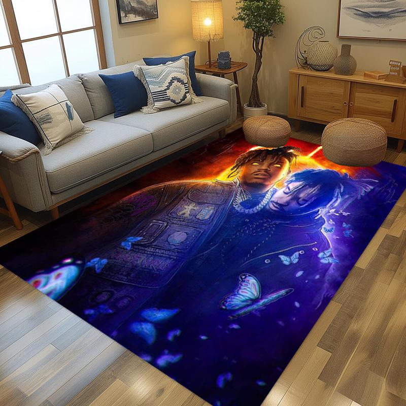 Juice Wrld: Legacy Music Passion Carpet Printing Suitable for All Seasons Bathroom Mat Fashion Office Chair Cushion