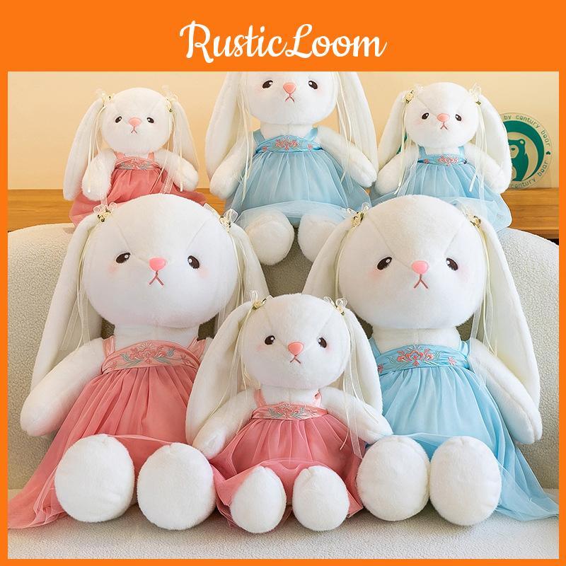 Gauzy Skirt Wear Rabbit Plush Toy Stuffed Animal Doll Decorations Gift Kids