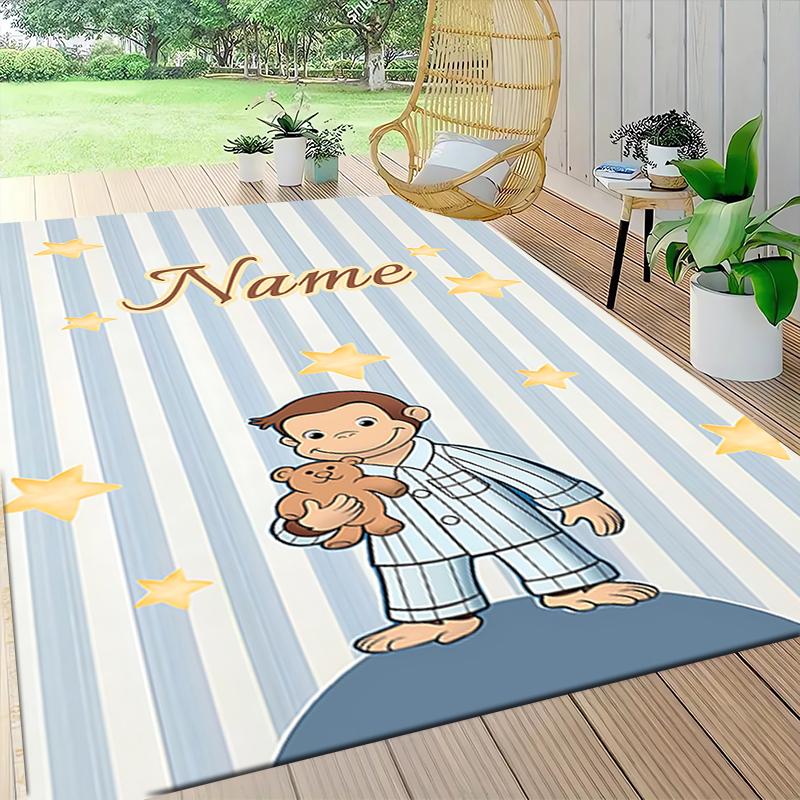 Custom Name "Power Elements" Carpet Rug Customizable Soft Washable Anti-Slip Home Living Room Sofa Mats Personalized Rug. 0909418