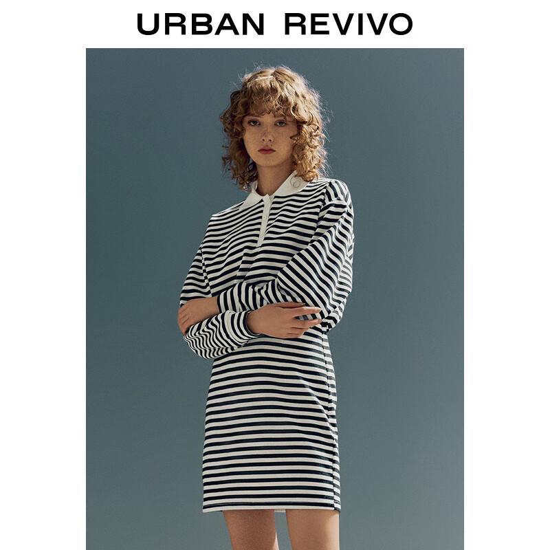 UR Women's 2024 Spring Patchwork Polo Mini Dress