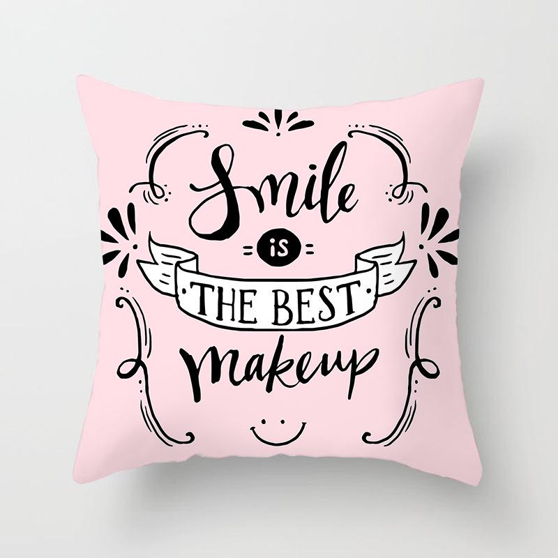 Blue Print Nordic Style Cushion Car Sofa Cushion Pillow Lumbar Cushion Cover Home Furnishings