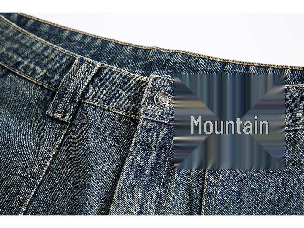 RUIIENRS X OUSWE 2024 Summer Distressed Loose Mid-Length Shorts RK-66