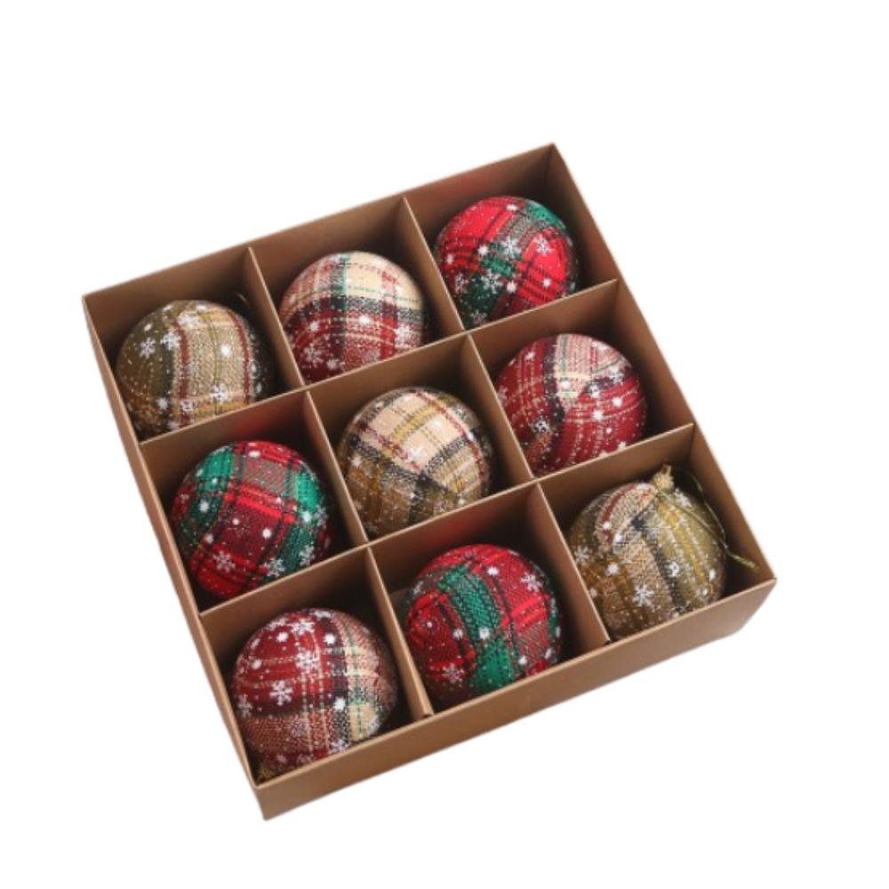 Shatterproof Christmas Foam Ball Pendant 6cm/8cm Christmas Tree Ornaments  Holiday Party Decor