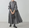 Japanischer & Koreanischer Stil 2023 Übergröße Plissee-Kleid mit großem Saum