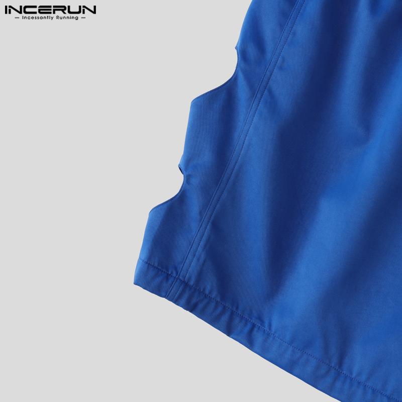 INCERUN Women Men Elastic Waist Back Cutout Home Wear Mini Pants Shorts