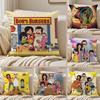 BBobs BBurgers Cushion Cover Silky Short Plush DoubleSided Printed Pillow Case for Sofa All Seasons Home Decor Gift