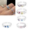 Sparkling Inlaid Zircon Ring Fashion Jewelry Promise Engagement Ring for Women