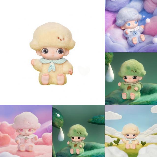 Dimoo Birth Diary Series Plush Keychain Toy For Kids And Teens