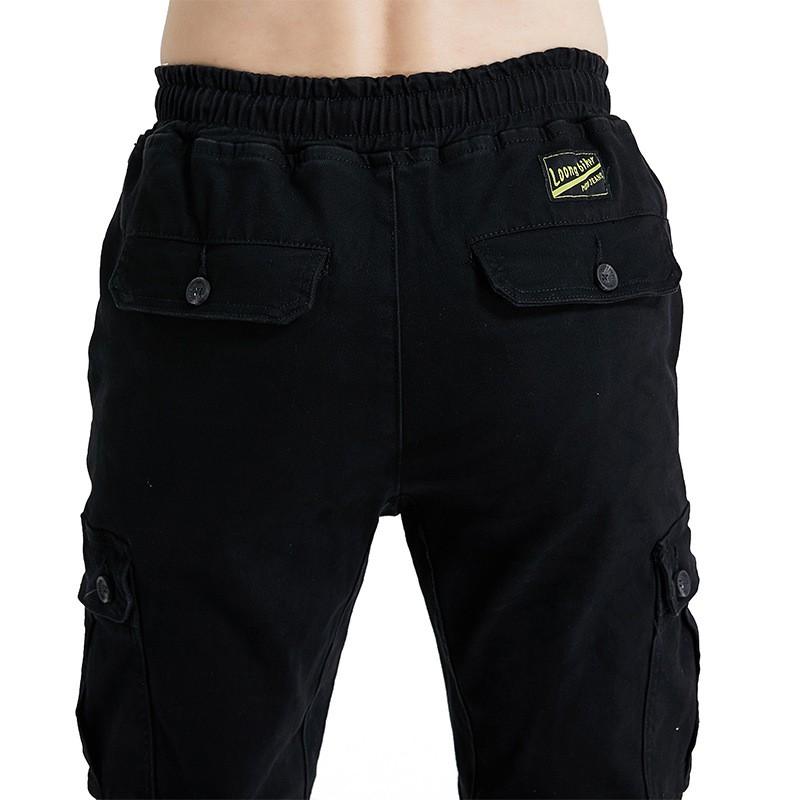 Herren Motorrad-Fahrhose Mit Knieschutz Taktisches Cargo-Design Baumwolle Outdoor Motorrad Schutzhose