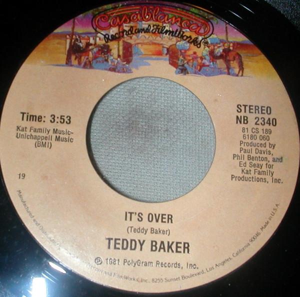 

7inch Record TEDDY BAKER - It s Over NB2340 Casablanca 1981 US Soul/Funk Used