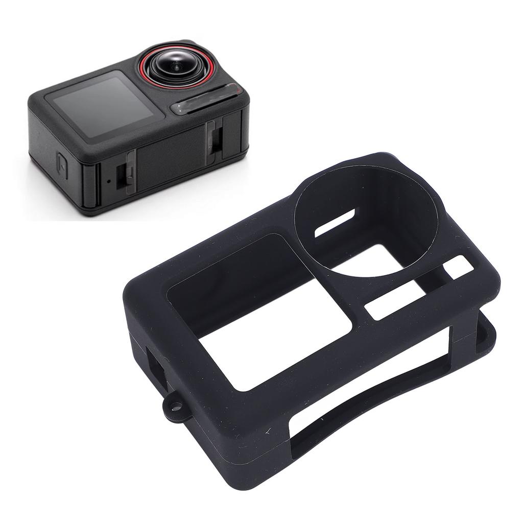 Silicone Protective Sleeve Cover for Action 5 Pro Anti Drop Camera Lens Protector Camera Accessories with Wrist Strap Anti Lost Rope