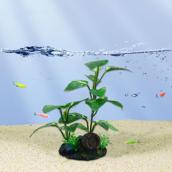 Fish Tank Green Plants Simulated Water Plants Aquarium Landscaping Ornament Realistic Fish Tank Plastic Seaweed for DIY Fish Tank Decor