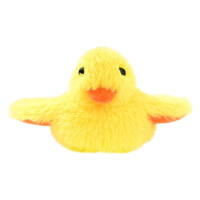 Electric Little Yellow Duck Toys Smart Automatic Plush Vibrating Sound Electric Cat Toy for Cats