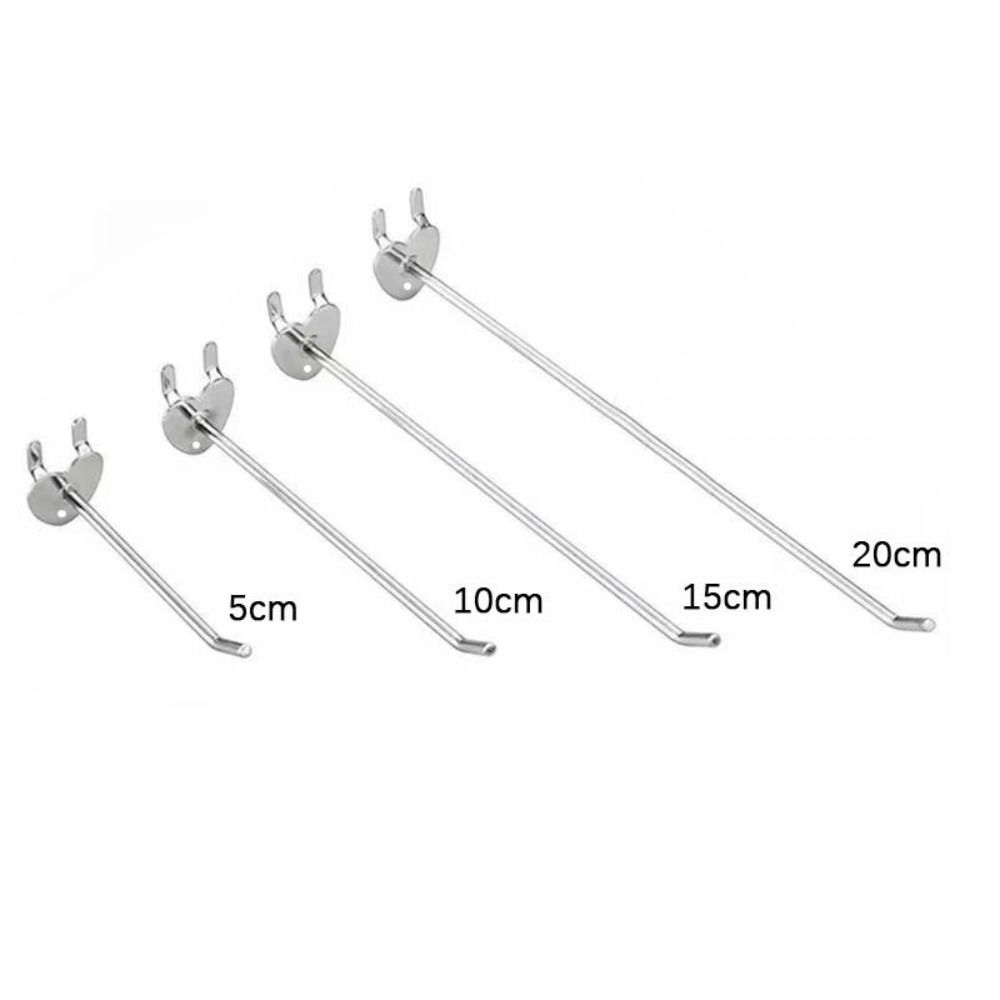 5Pcs Durable Home Hang Fits Panel Holder Display Hooks Storage Racks Retail Shop Peg Goods Shelf