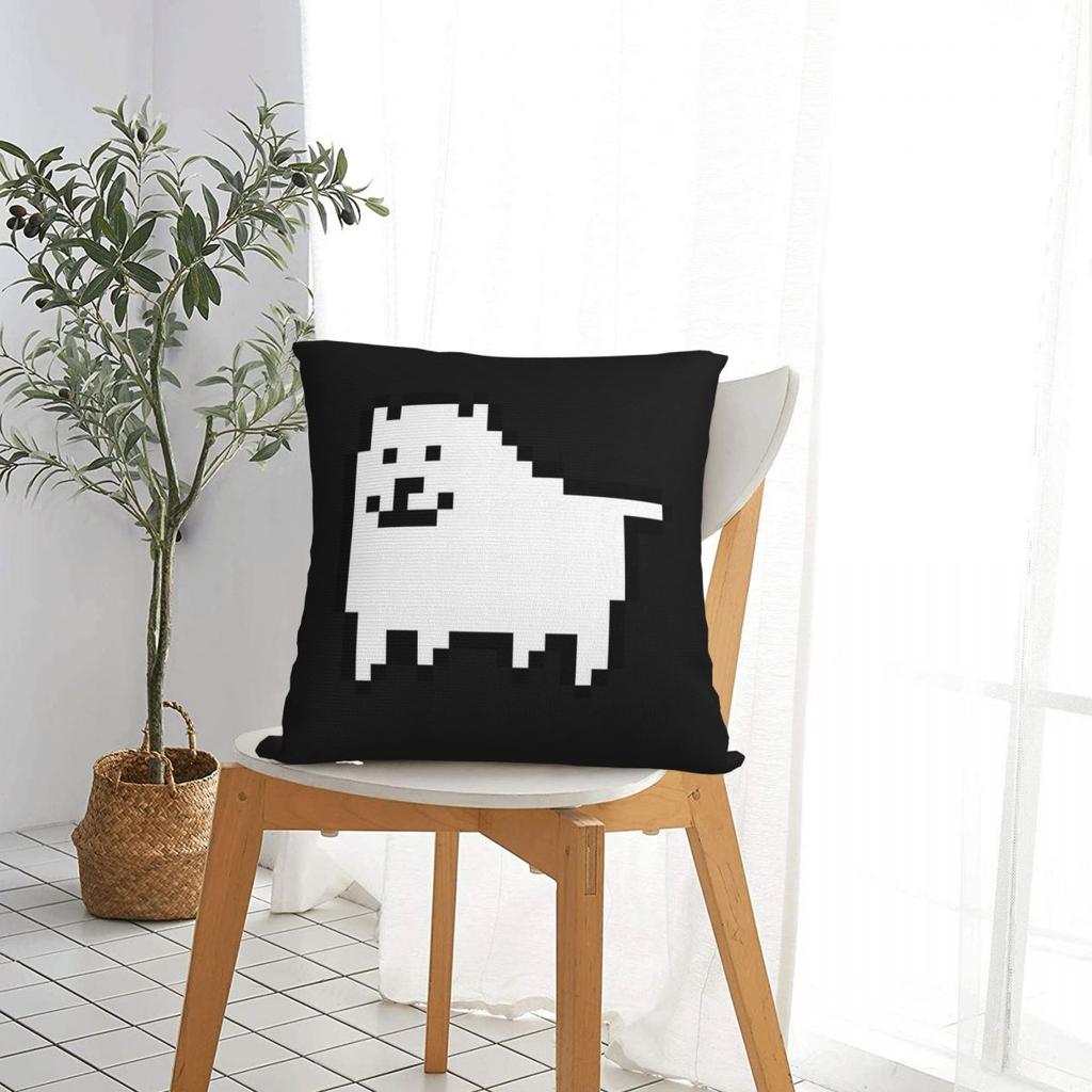Annoying Dog In Space Undertale Toby Video Game Rpg Square Pillowcase Pillow Cover Cushion Throw Pillow for Home Sofa