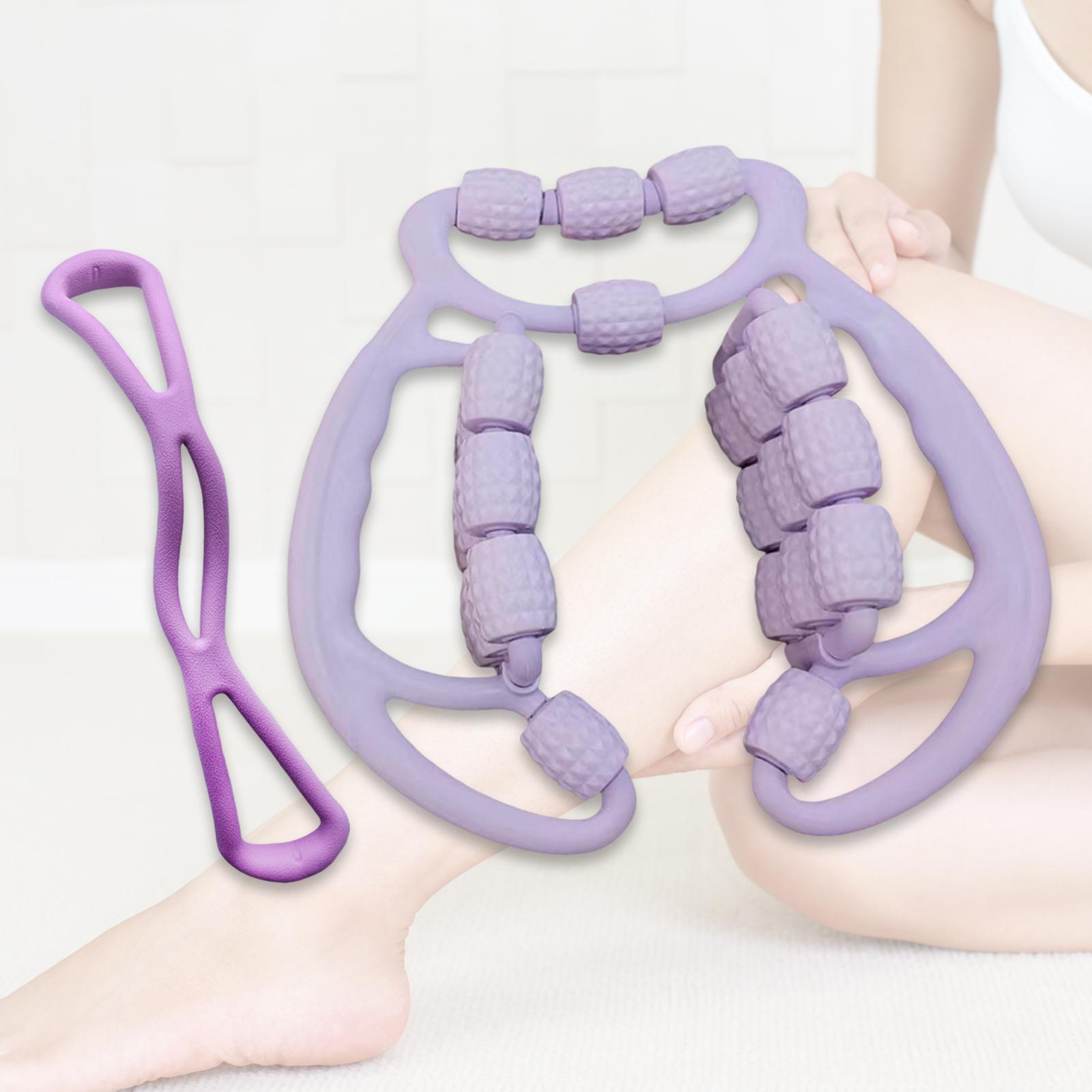 

24 Wheels Relax Roller Sturdy Circular Leg Clamps Muscle Relaxer Leg Roller Massage Tool for Fitness Exercise Shoulder фиолетовый