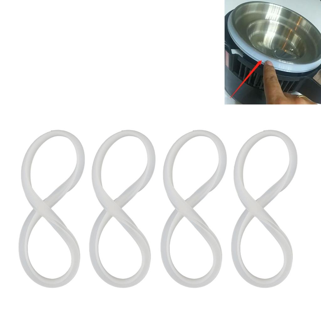 4PCS Water Distiller Sealing  Silicone Heat Resistance Water Distiller Gaskets Spare Parts for Replacement