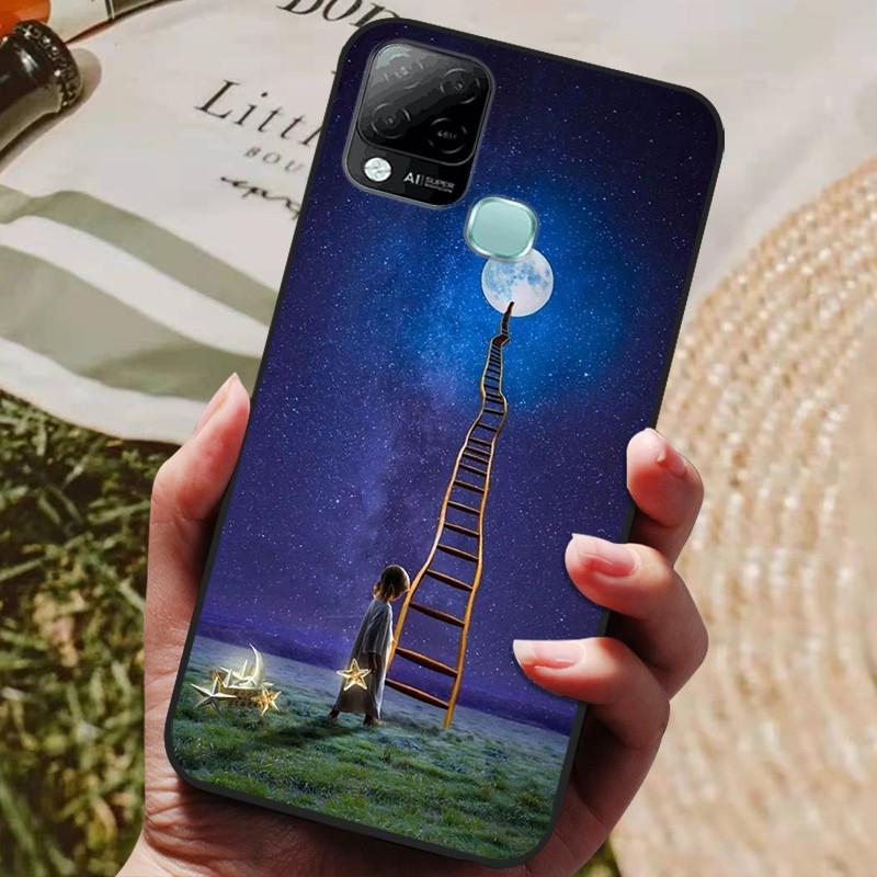 For Infinix Hot 10T Case Phone Cover Soft Silicone TPU Back Cases for Infinix Hot 10S NFC Case X689 Coques Hot10T  Hot10S Fundas