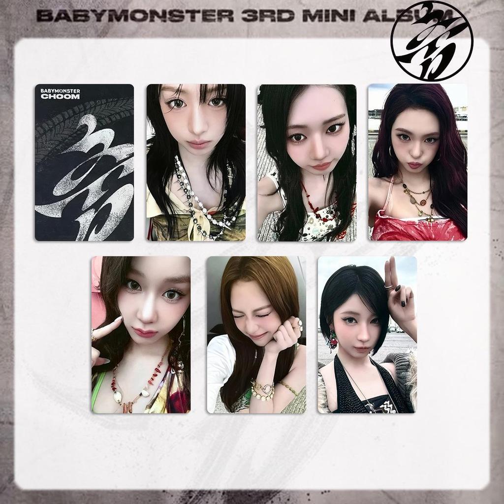 Treasure Monster Album BABYMONSTER CHOOM Zestaw Kart Fotograficznych z Show Muzycznego: Pojedynczy Album Karta Szczęścia