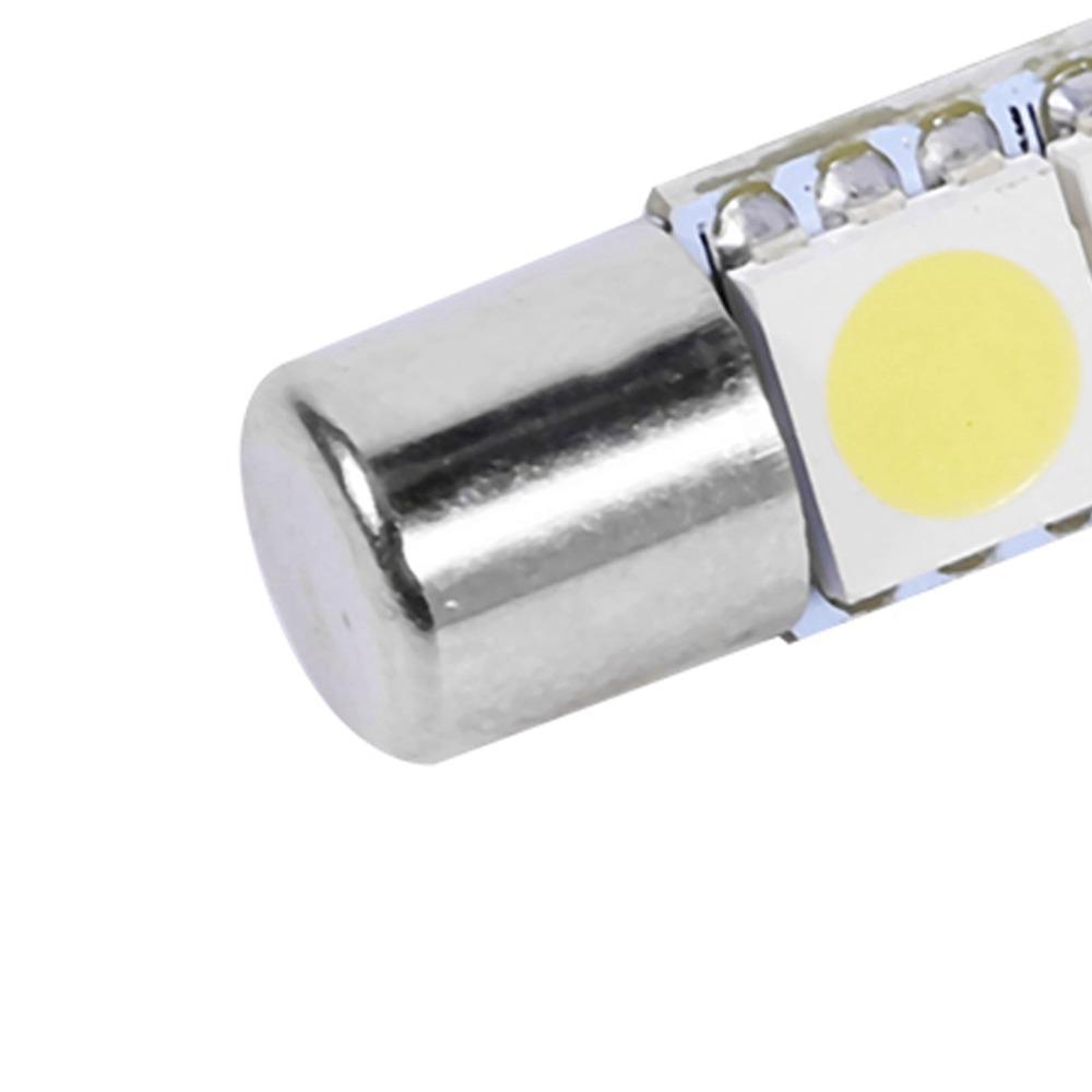 10Pcs Long-Lasting Car LED Fuse Bulb Energy-Efficient Reading Lamp Bulb Sun Visor Mirror Light