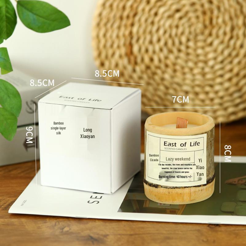 Bamboo You Peace: Soy Wax Fragrance Candle for Birthdays, Weddings, and Home Decor – Creative Bamboo Aroma Gift.