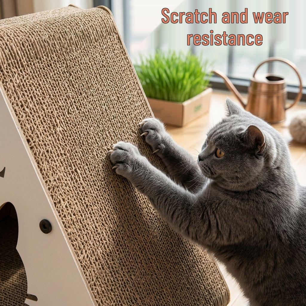 Triangle Vertical Cat Scratching Post - Wear-Resistant, Scratch-Resistant, Thick, Dense, Non-Shedding Cat Entertainment Board