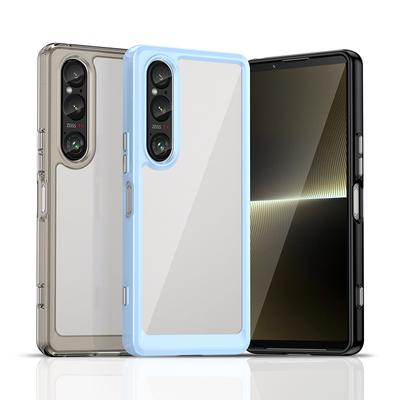 Transparente, farbenfrohe TPU-Hülle für Sony Xperia 1 10 VI 5 V, Schutzhülle, klare, stoßfeste Vollschutzhülle