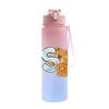 Cartoon Letter Printed Lovely A-Z 750ML Water Bottle Large Capacity Drinking Cup Portable Outdoor Sports Water Cup Children Gift