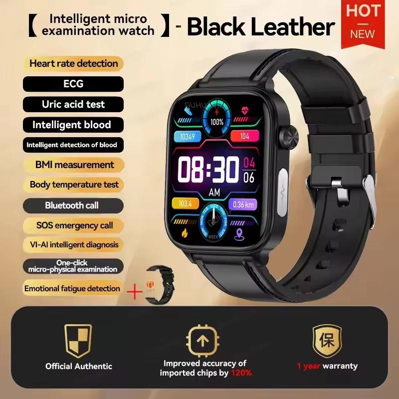 2025 Nové AI Diagnostika Zdraví Chytré Hodinky Ženy EKG HRV Funkce Krevní Tlak Kyselina Močová Lipidy BT Hovor Chytré Hodinky Dámské