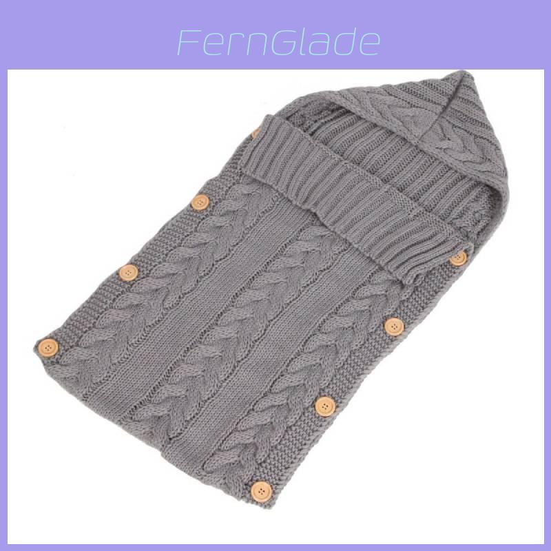 Cozy Newborn Sleeping Bag Baby Infants Knit Crochet Swaddle Wrap For Ultimate Warmth