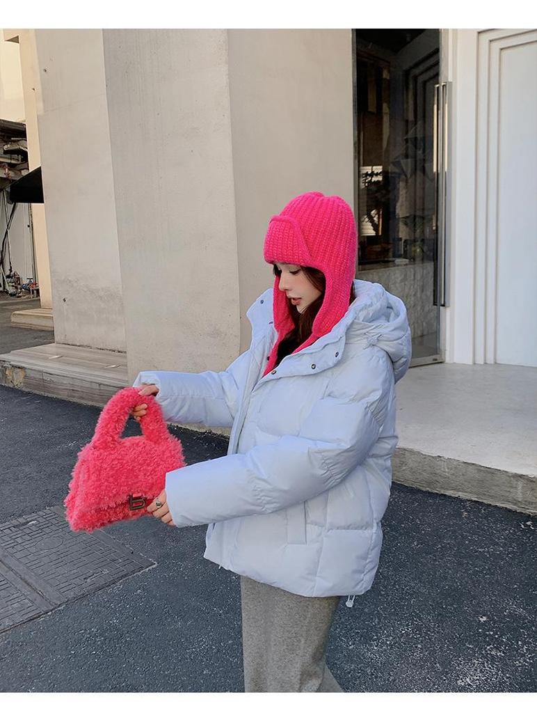 Women's Korean Style Short Thickened White Duck Down Jacket with Graphene - Petite & Versatile