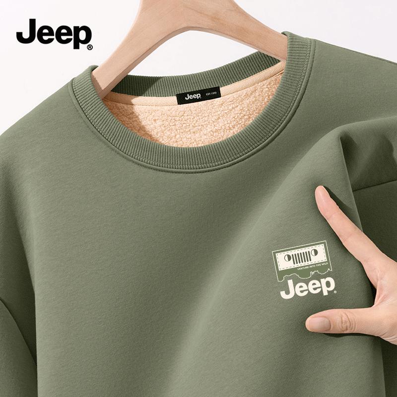 JEEP Men's Thermal Pullover Sweatshirt