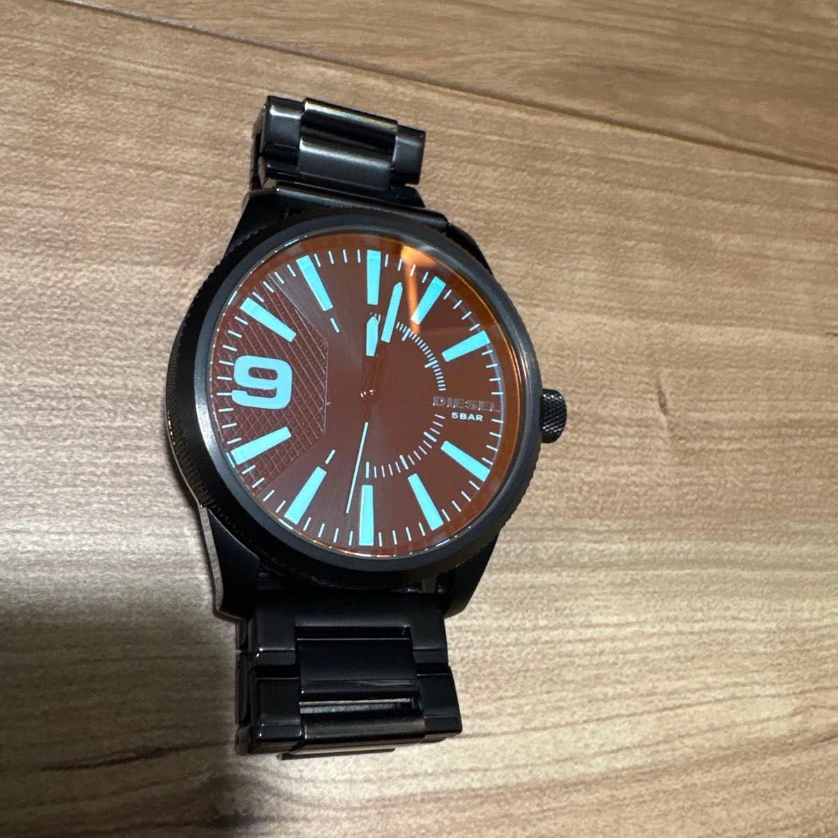 Used DIESEL Diesel Watch DZ-1844 Analog Black 5BAR Men s