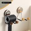 Hair Dryer Rack, Bathroom Non-drilling Wall-mounted Air Duct Rack, Wall Suction Cup Hair Dryer Stand, Bathroom Storage