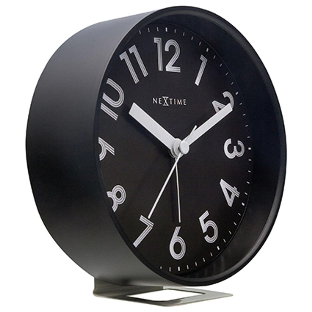 Nextime Reflect Bordvekkerklokke - Svart