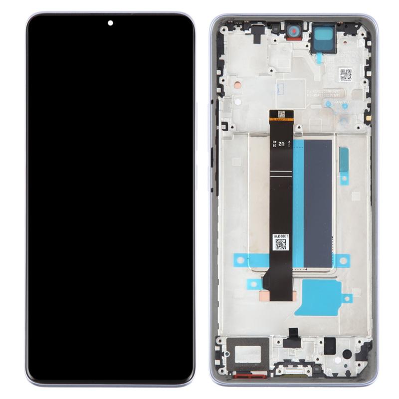 Pentru Xiaomi Redmi Note 13 Pro+ 5G Ecran AMOLED Grad OEM S și Ansamblu Digitizor+Cadru (Fără Logo)