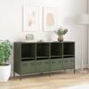 Sideboard Olive Green 135 X 39 X 73.5 Cm Cold Rolled Steel