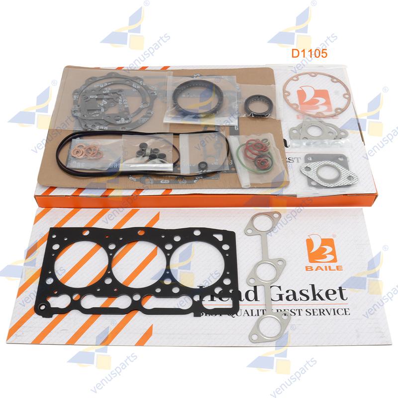 Para Kubota D1105 Kit Completo de Juntas Conjunto Com Junta da Cabeça do Cilindro Kit de Revisão do Motor Reconstrução