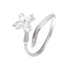 Exquisite Adjustable Hyacinth Lily Flower Ring for Women – Fashionable Open Index Finger Style