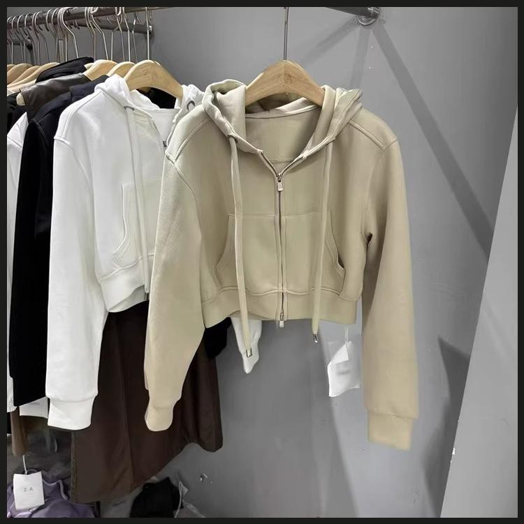 Cardigan Sweater Women's Autumn and Winter Korean Version Short Hooded Korean T-shirt Women's Coat Trendy Ins Women's Top Women's