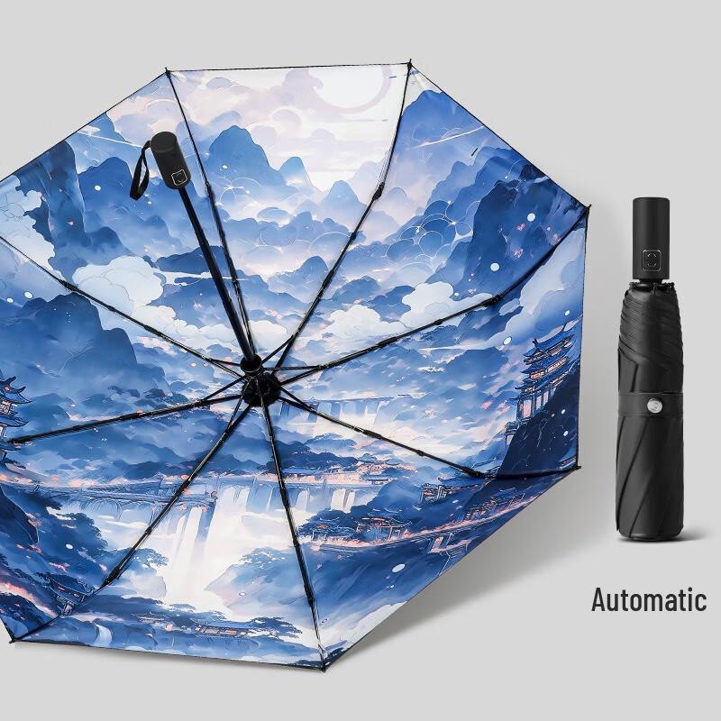Nanqiao Vintage Style Automatic UV Protection Umbrella