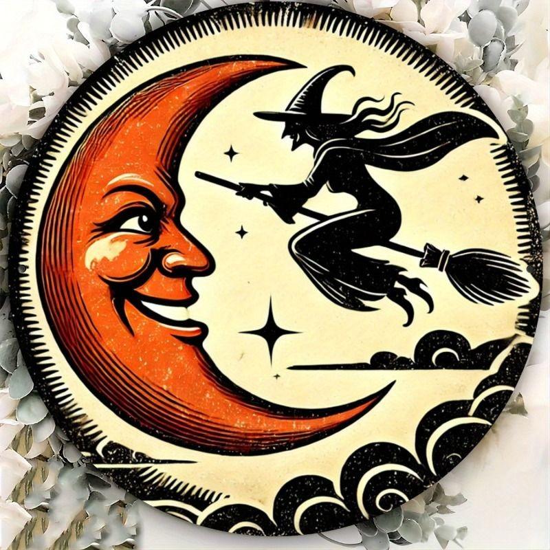 2D Flat Hanging Decorative Metal Sign Hand Painted Art