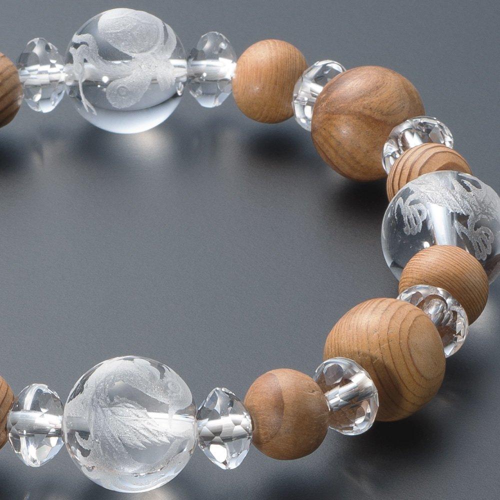 Buddhist Altar Shop Takita Shoten Special Bracelet Prayer Beads Four Gods Bracelet Yakusugi 10mm beads 8mm beads Inner circumference Prayer Beads