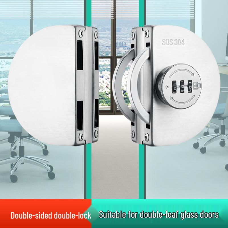 Password Lock for Frameless Glass Doors – Easy Install, No Holes Required