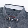 Large Size Men's Casual Cotton Line Long Sleeve Loose Business Shirt