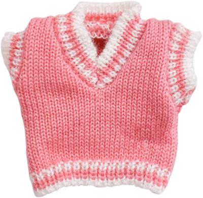 L5894234 Pingente Urso de Aniversário Colete Rosa